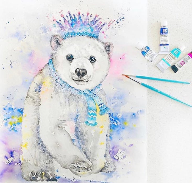 Image of Casper - The baby Polar Bear with FREE SHIPPING