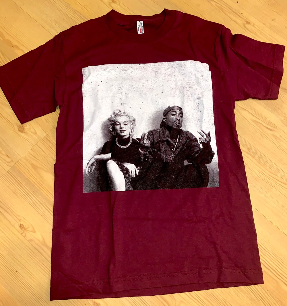 Image of Madonna & Tupac T Shirt Mens 