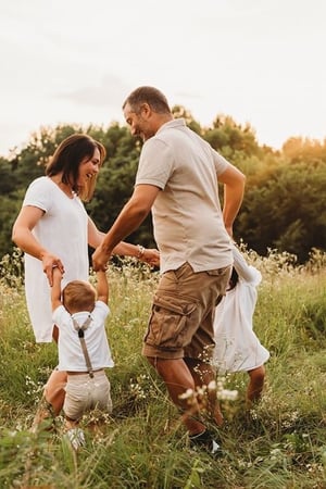 Image of *Buy one, give one to a front line worker* family session.