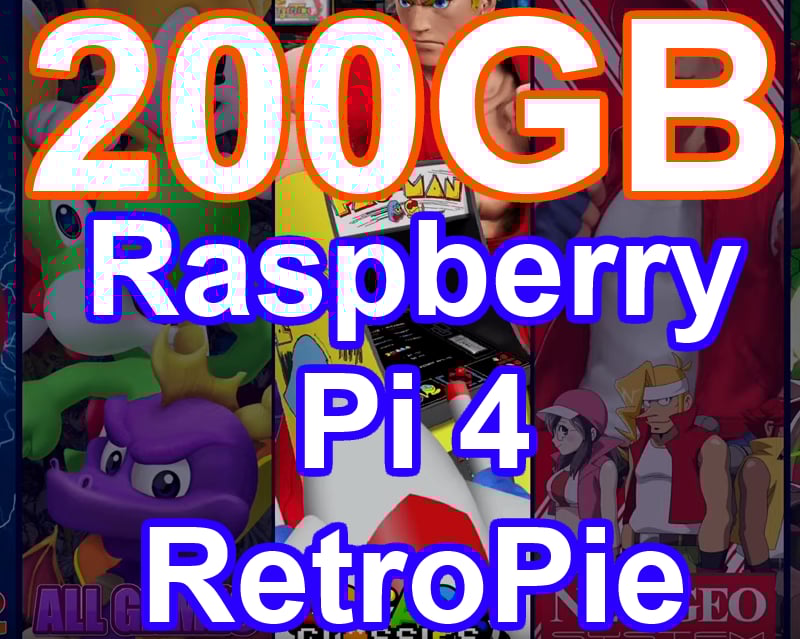 Image of 200GB Nostalgia Trip image for Raspberry Pi 4