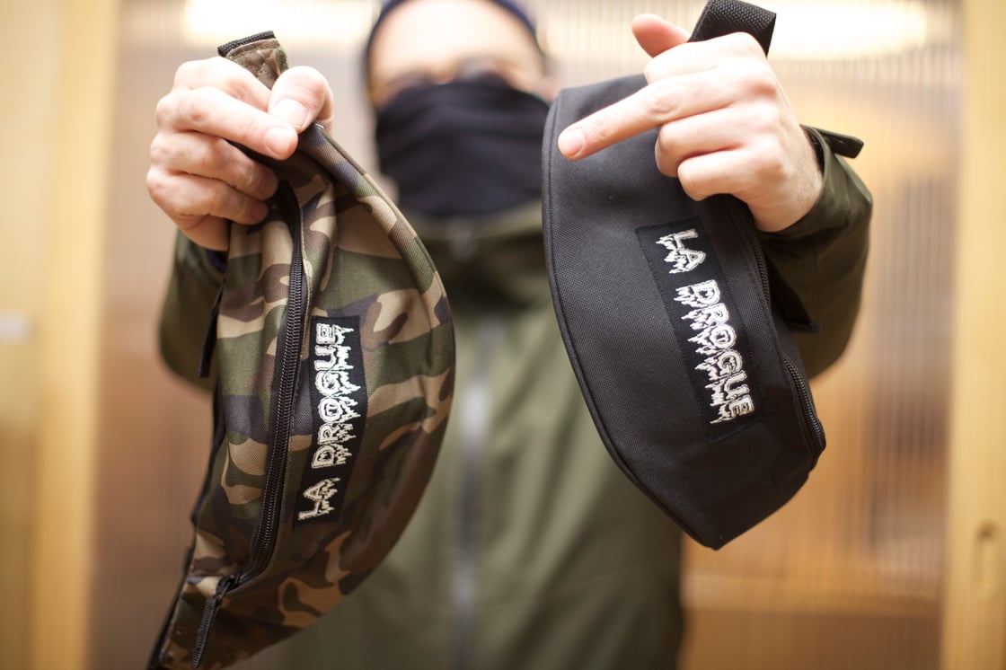 Image of Sac Banane La Drogue V2 /// Camo /// Glow in the Dark