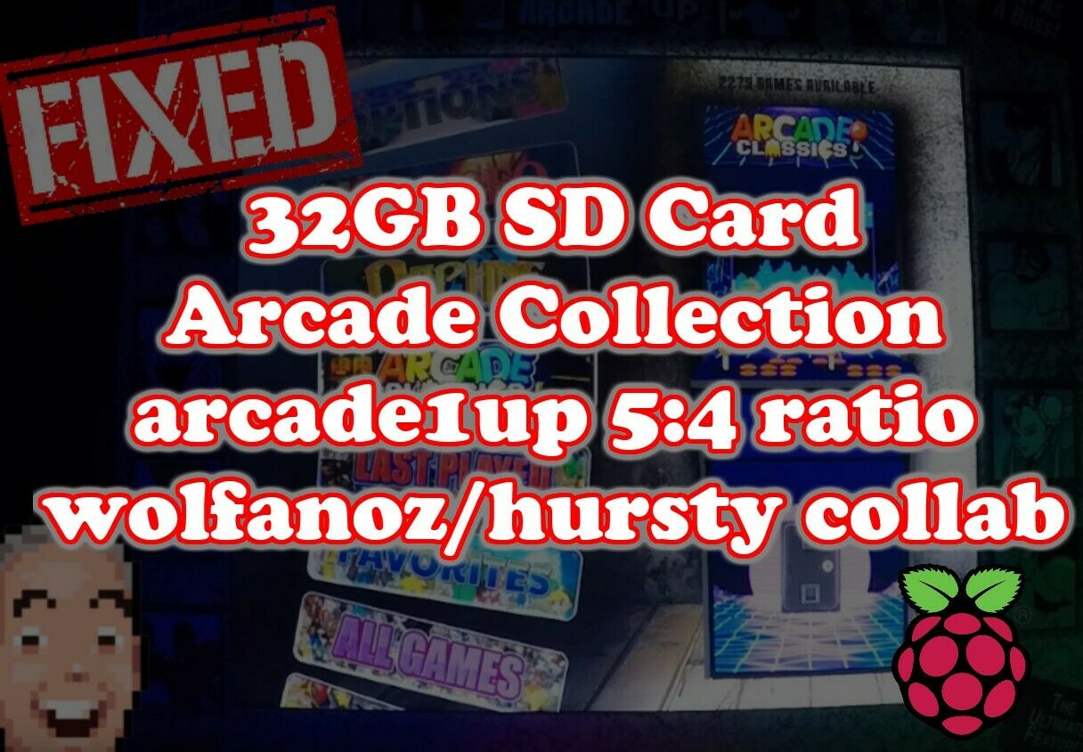 Image of Wolfanoz Hursty 32gb Arcade image for 5:4 ratio arcade1up screens