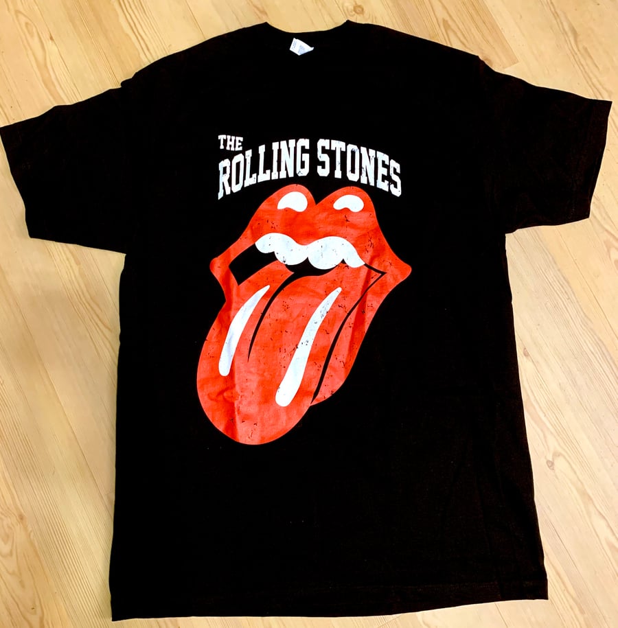 Image of Rolling Stones Lips T-Shirt Mens 