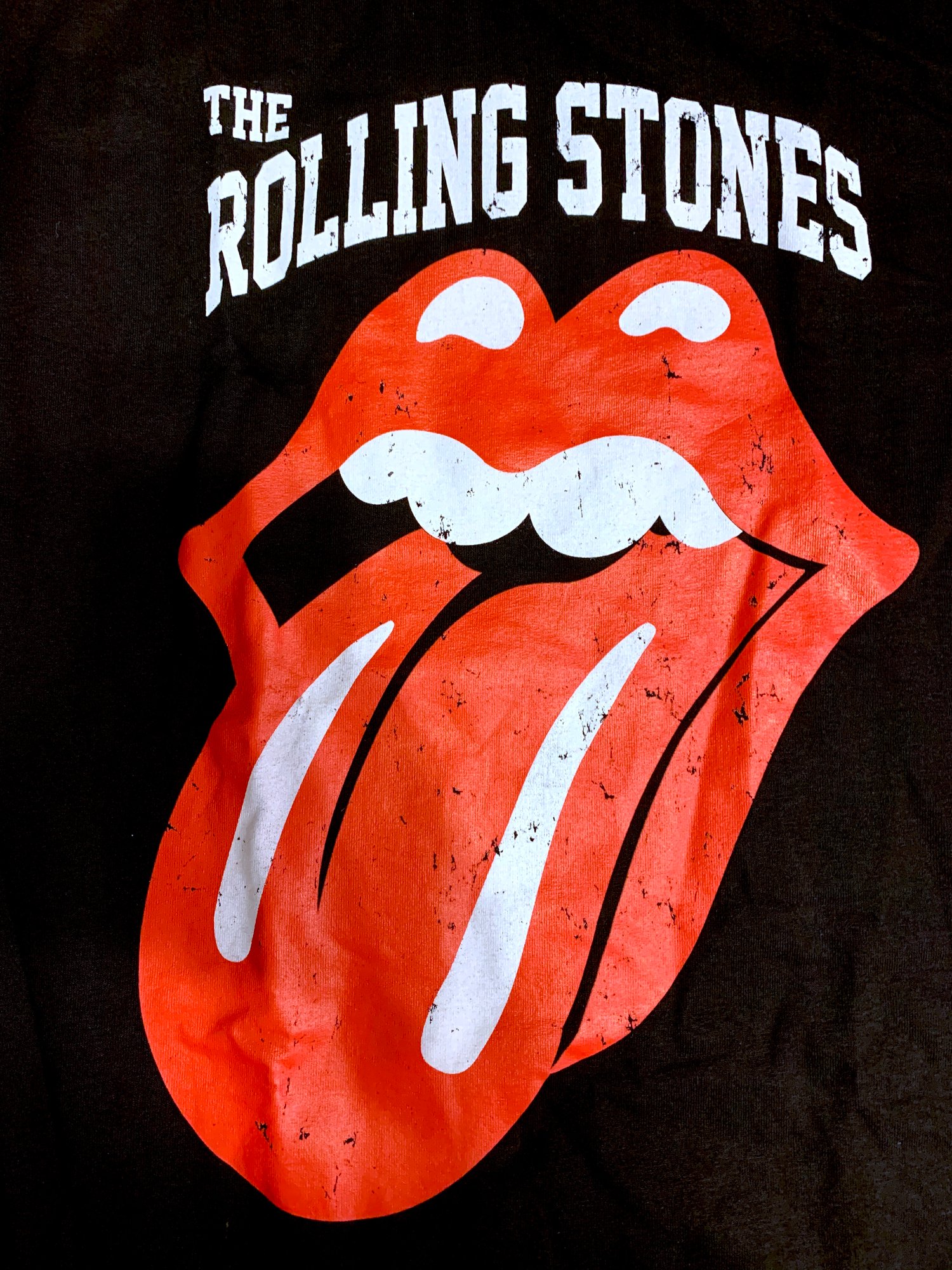 Image of Rolling Stones Lips T-Shirt Mens 