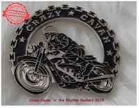 Image 1 of  CRAZY CAVAN BIKER PIN BADGE 