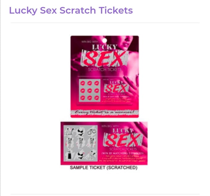 Image of Lucky Sex Scratch Cards