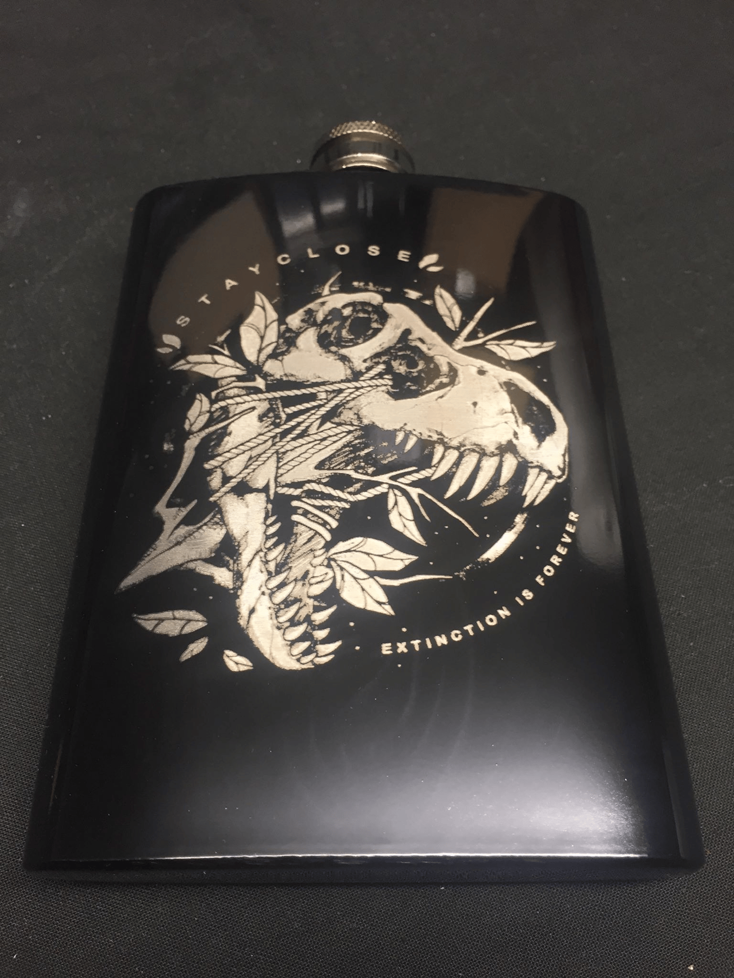 Image of Extinction hip flask