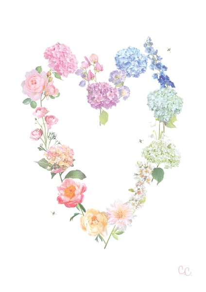 Image of Petal Rainbow Print