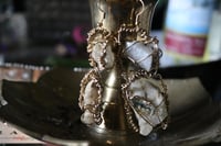 Image 2 of Milky quartz earrings 