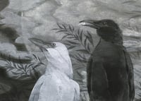 Image 2 of Crows and Silver Moon 11 x 14" Print