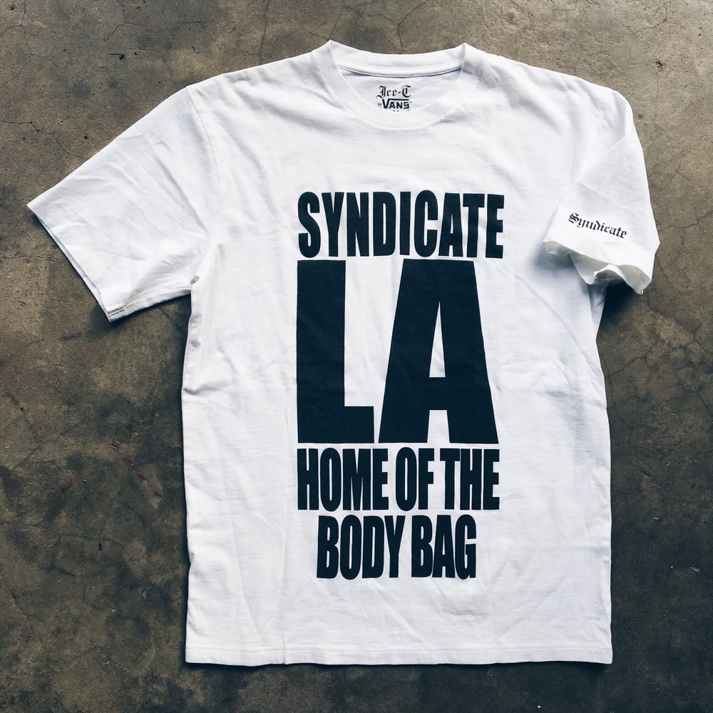 Image of Original 2013 Vans Syndicate x Ice-T “Body Bag” Promo Tee.