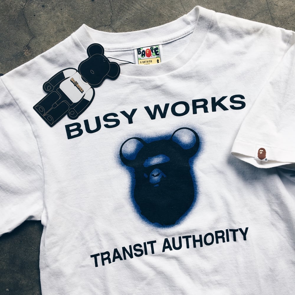 Image of Brand New 2013 Bape x Stash “Transit Authority” Tee.