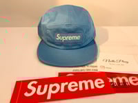 Supreme Washed Chino Twill Camp Cap Blue