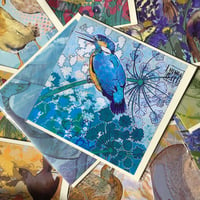 Image 2 of Die-cut Greetings Card - Kingfisher