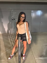 Image 2 of Balck Denim Mini Skirt