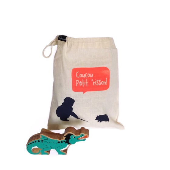 Image of Sac de transport pour jouets + jouet en bois éthique