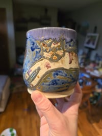 Image 9 of Kitty Love Folkart Cup