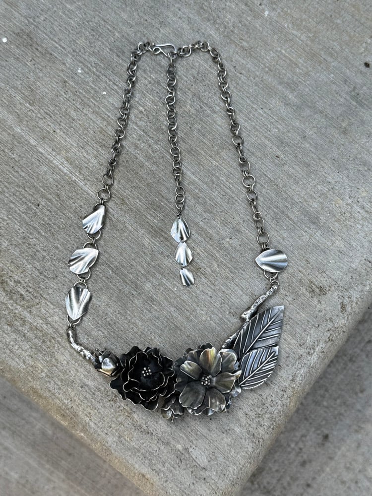 Image of Prunus Kanzan (Sakura) Statement Necklace 