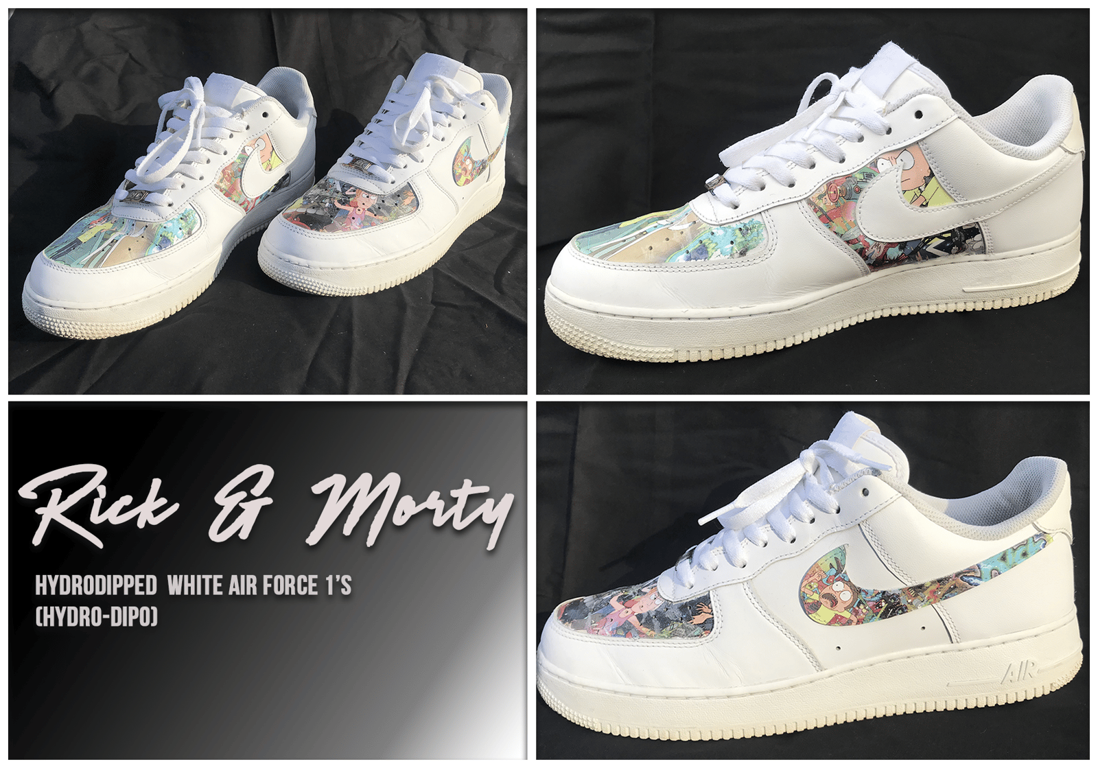 custom air force 1 rick and morty