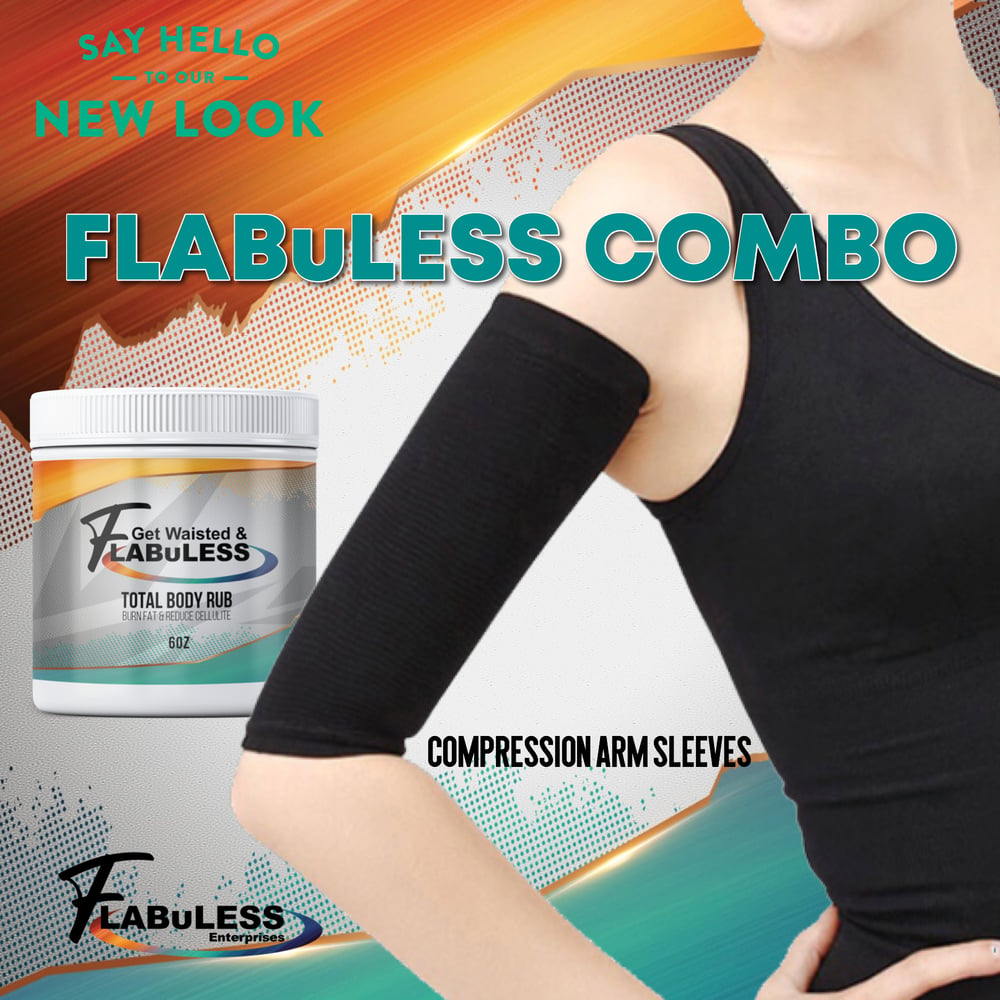  FLABuLESS COMBO - Compression Sleeves & RUB  w/SHIPPING