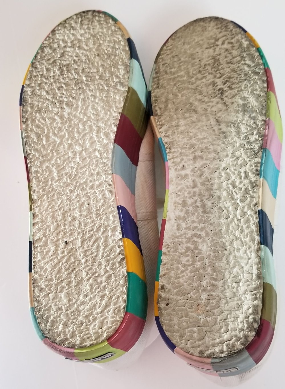 Image of Superga Rainbow Platform Canvas Sneakers Women's Size 10/11