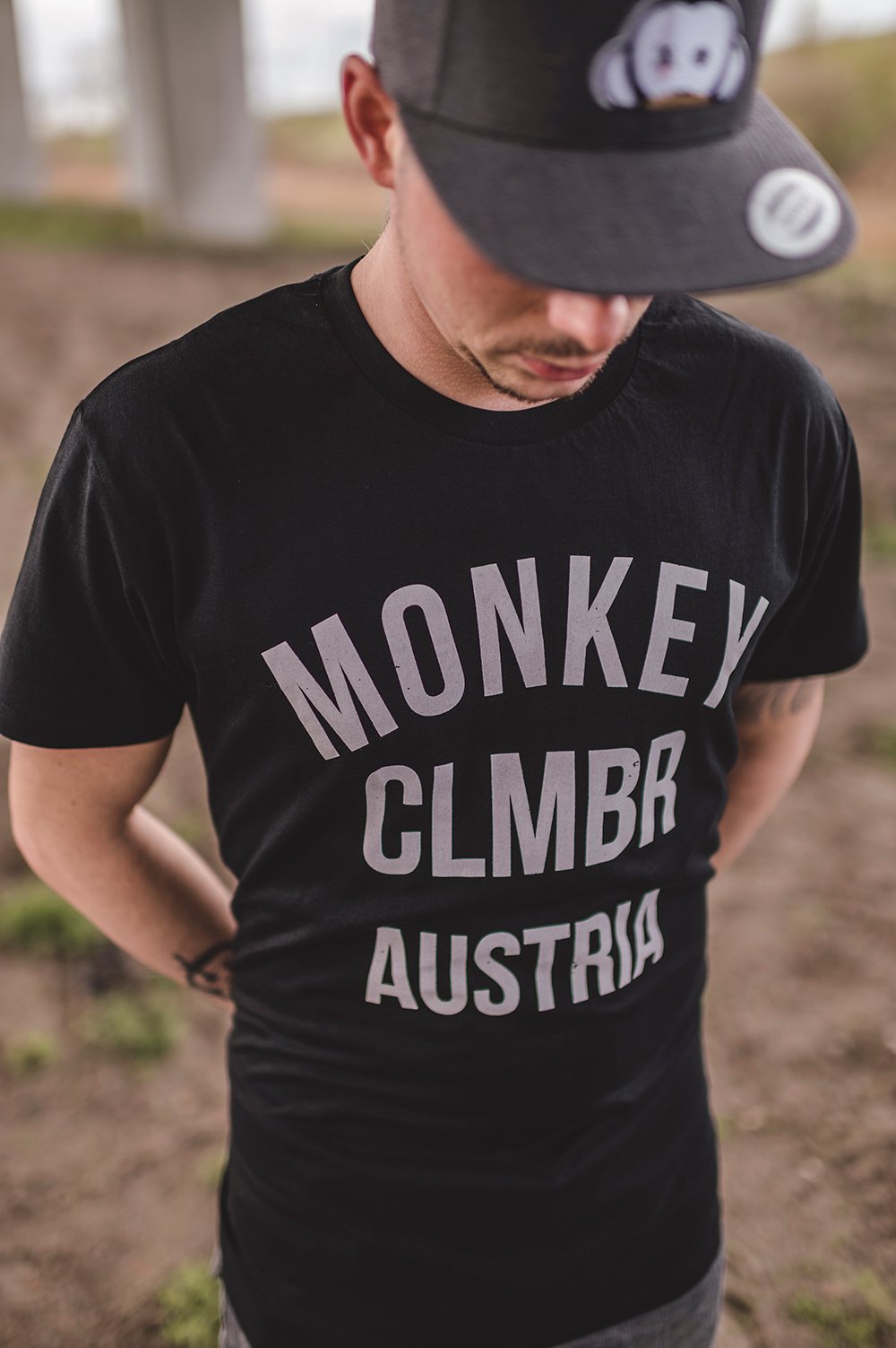 Image of Monkey Climber Ltd. Ed. AUSTRIA Ostend rip off shirt I Black