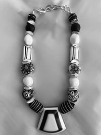 Image 3 of Fun Black & White Necklace