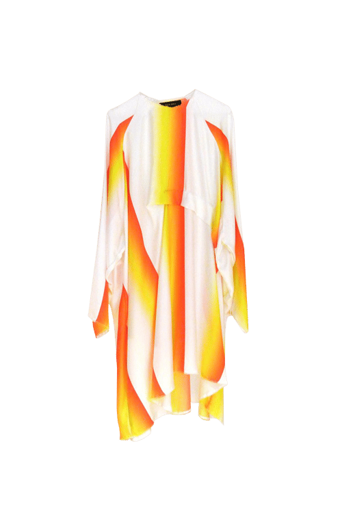 Image of Dress 1 - Silk twill - Sunray