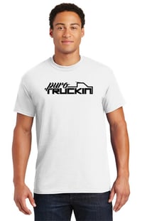 White T-Shirt Black Logo 