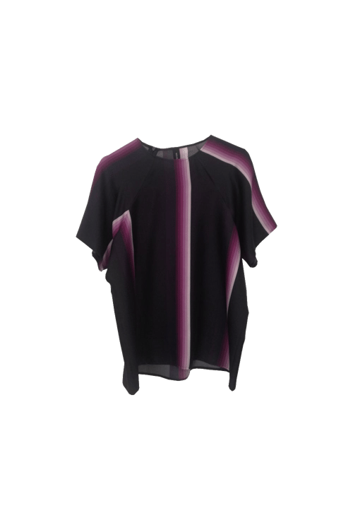 Image of T-shirt 2 - Silk - Purple Stripe