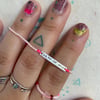 Bar bracelet with pearls