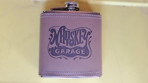 Image of Leather Whiskey Garage Flasks