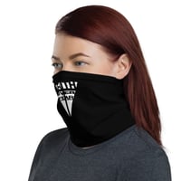 Image 3 of Faith Over Fear Emblem Face Mask Neck Gaiter Black