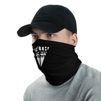 Image 2 of Faith Over Fear Emblem Face Mask Neck Gaiter Black