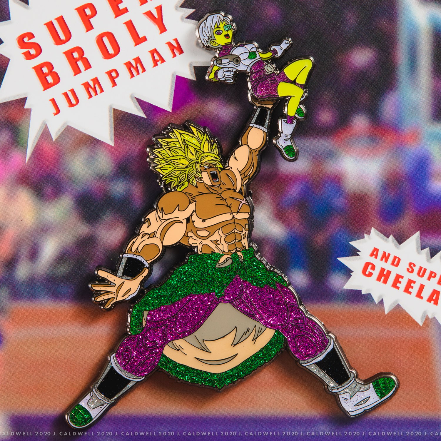 Image of Super Broly Jumpman + Cheelai (Set) | Enamel Pins