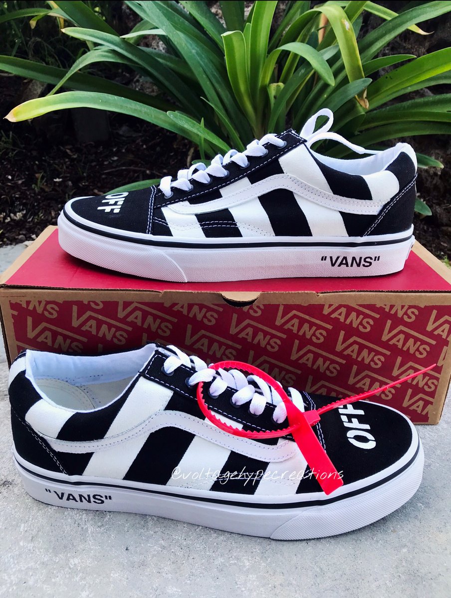 Off White x Vans Old Skool Voltage Hype Creations