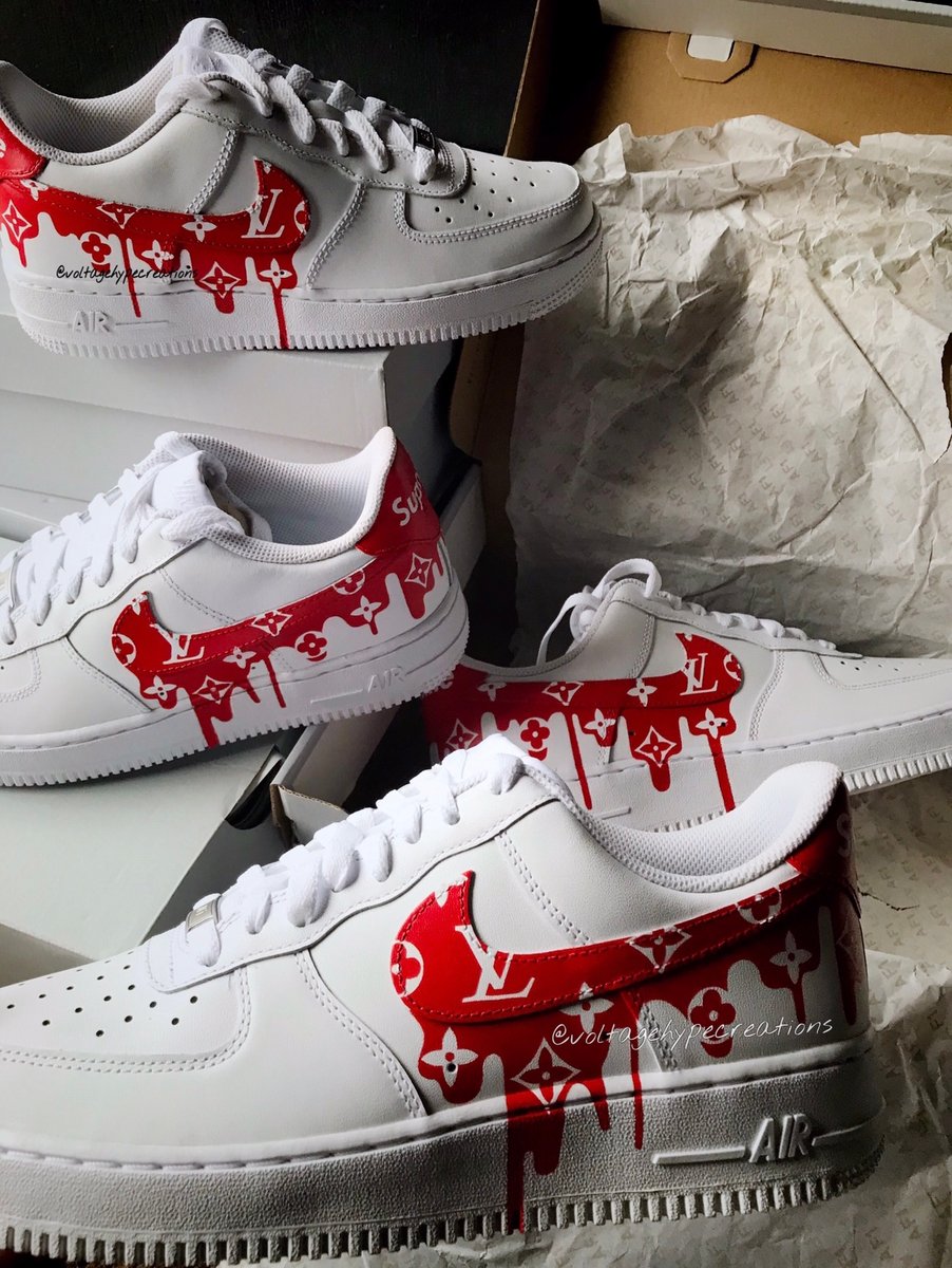 LV Drip x Af1s  Voltage Hype Creations