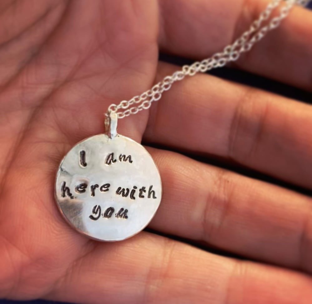 Image of Add custom engraving on the moon necklace 