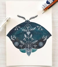 Image 3 of Blue Moth