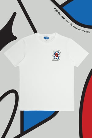 Image of "Hot Sun, Bright Snow" Embroidery Tee