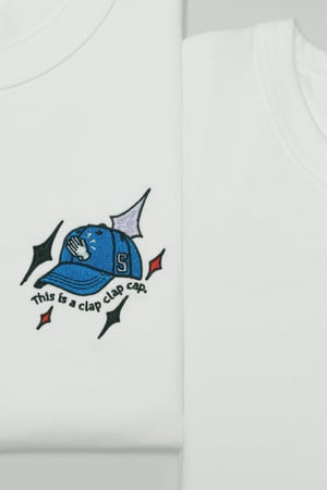 Image of "Clap Clap Cap" Embroidery Tee