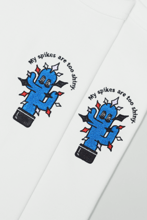 Image of "My Spikes Are Too Shiny" Embroidery Tee