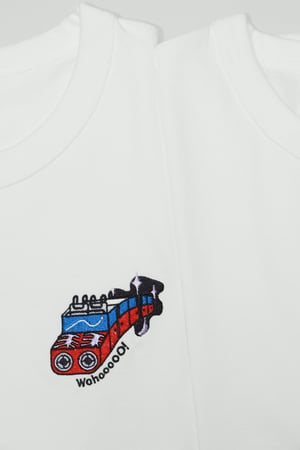 Image of "Roller Coaster" Embroidery Tee