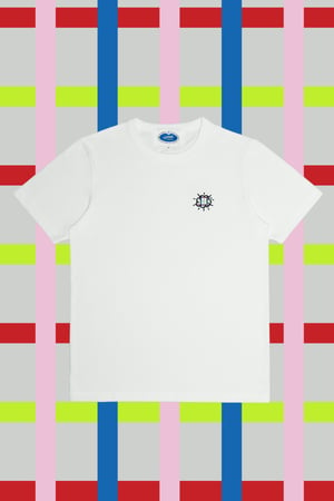 Image of The Cloud Embroidery Tee - Checks