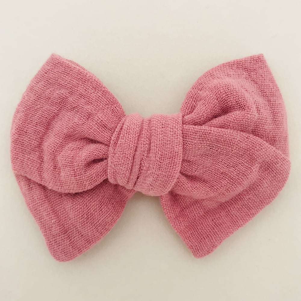 Image of Barrette double gaze rose des bois