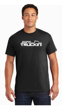 Black T-Shirt White Logo 