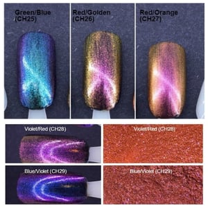 Image of Chameleon Color-Shift Pigments <p> 39 Colors Available