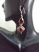 Image of GARNET TEARDROP AND DIAMOND SHAPED EARRINGS