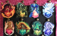 D&D Dragon Keychains