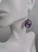 Image of AFRICAN AMETHYST OVAL DROP EARRINGS